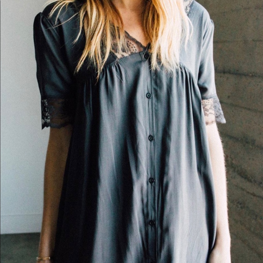Novella Royale cedar dress washed black sz M